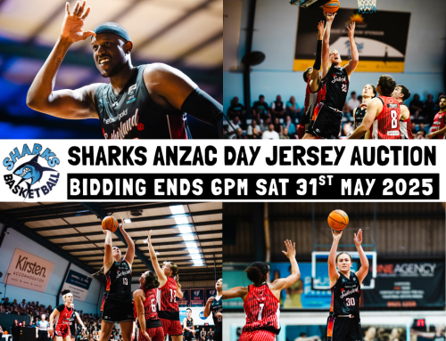 AUCTION | SHARKS ANZAC NBL1 PLAYER SINGLETS 2025